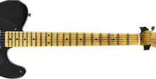 Fender Custom Shop 50s Telecaster Relic 1 Piece Body in Black R140582 - The Music Gallery