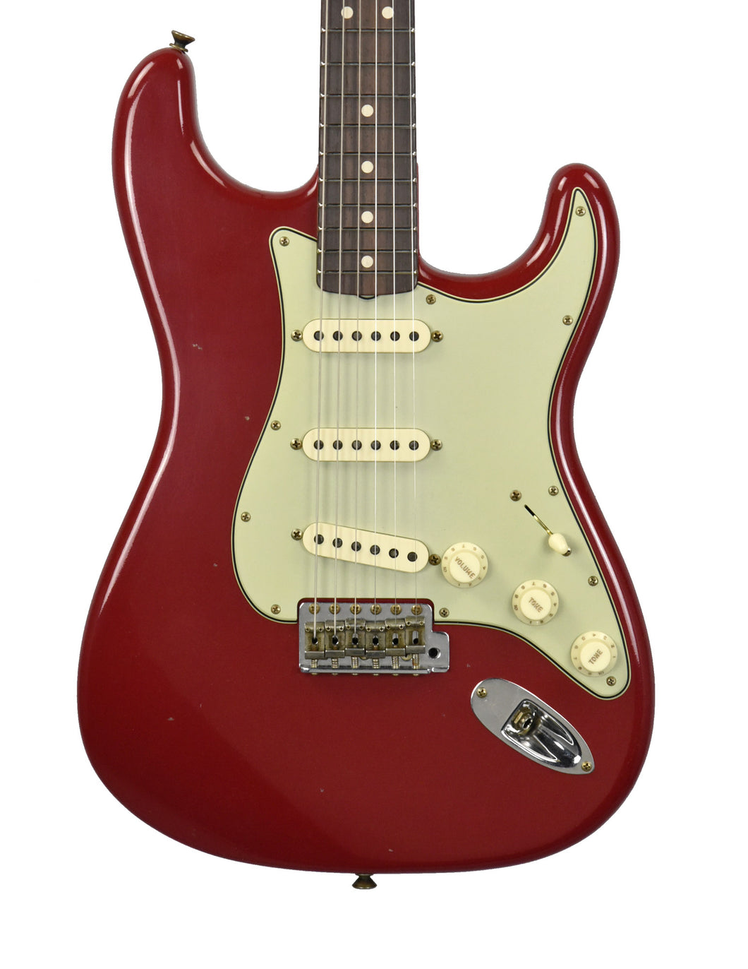 Fender Custom Shop 63 Stratocaster Journeyman Relic in Torino Red R141631 - The Music Gallery