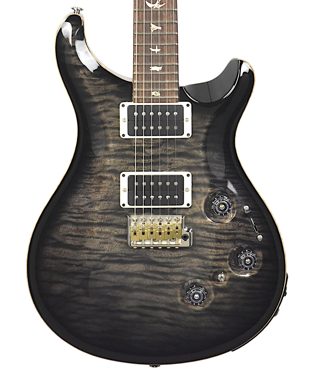 Used 2015 PRS P-24 10-Top w 1-Piece Top in Charcoal Burst 15222090