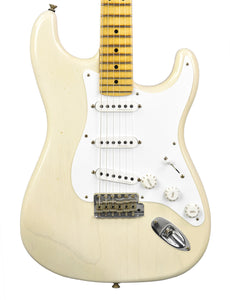 Used 2017 Fender Custom Shop Eric Clapton Signature Stratocaster Journeyman Relic in Aged White Blonde CZ531301 - The Music Gallery