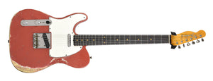 Used 2022 Fender Custom Shop 60 Telecaster Journeyman Relic Lefty Strung Righty in Fiesta Red R121190 - The Music Gallery