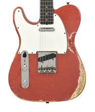 Used 2022 Fender Custom Shop 60 Telecaster Journeyman Relic Lefty Strung Righty in Fiesta Red R121190 - The Music Gallery