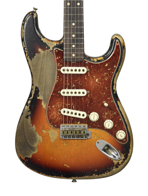 Fender Custom Shop Masterbuilt 60s Stratocaster Heavy Relic by Dale Wilson in 3-Color Sunburst CZ574253 - The Music Gallery