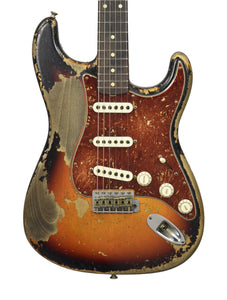 Fender Custom Shop Masterbuilt 60s Stratocaster Heavy Relic by Dale Wilson in 3-Color Sunburst CZ574253 - The Music Gallery