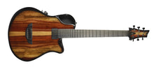 Used Emerald Guitar X10 Acoustic and Electric Guitar in Candy Striped Padauk 7514-22