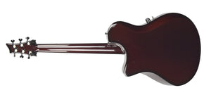 Used Emerald Guitar X10 Acoustic and Electric Guitar in Candy Striped Padauk 7514-22
