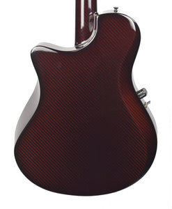 Used Emerald Guitar X10 Acoustic and Electric Guitar in Candy Striped Padauk 7514-22