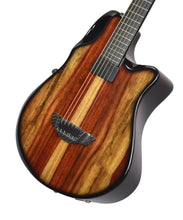 Used Emerald Guitar X10 Acoustic and Electric Guitar in Candy Striped Padauk 7514-22