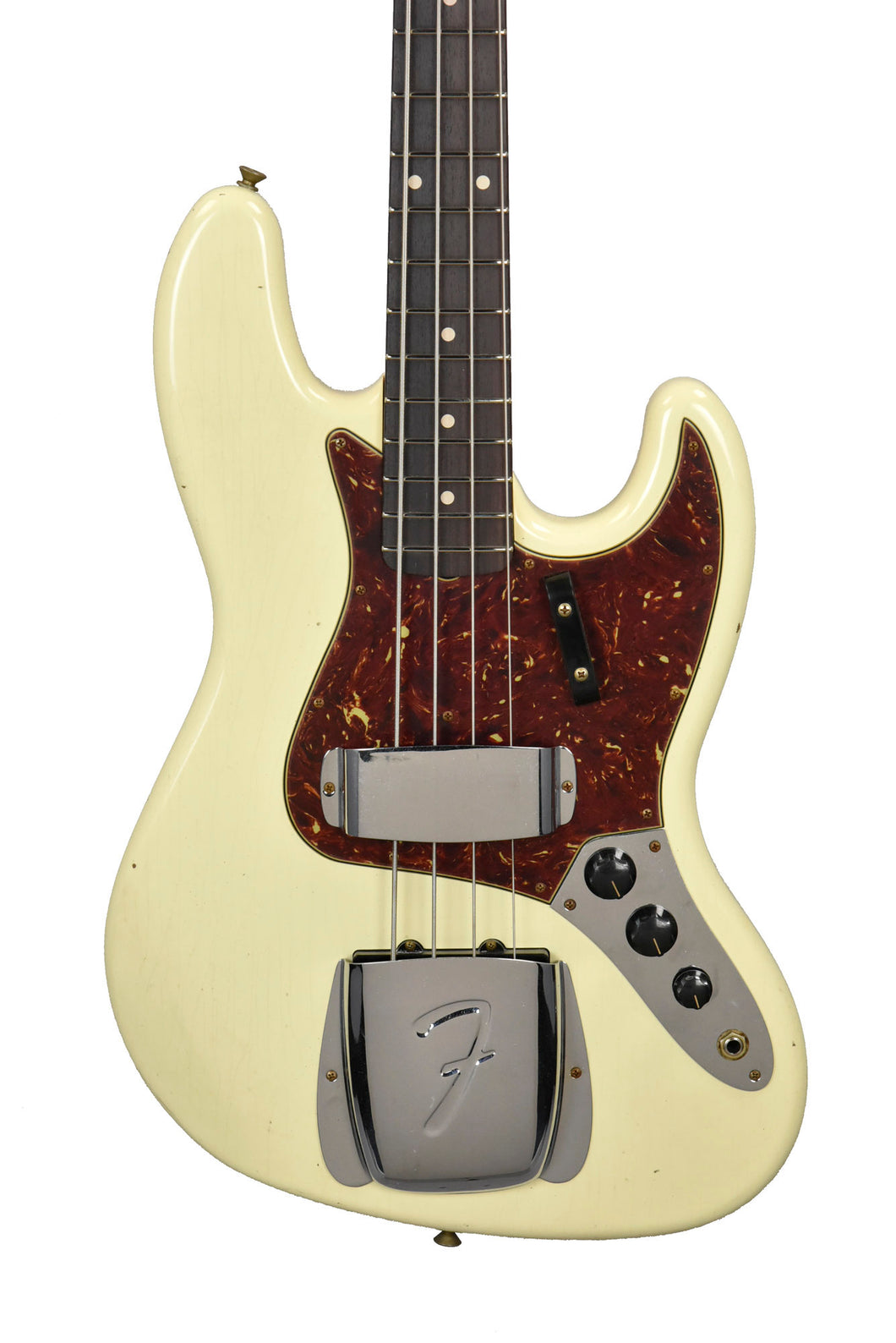 Fender Custom Shop 64 Jazz Bass Journeyman Relic in Vintage White 