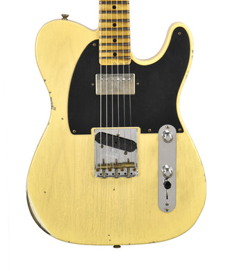 Fender Custom Shop 52 H/S Telecaster Relic in Faded Nocaster Blonde R136903 - The Music Gallery