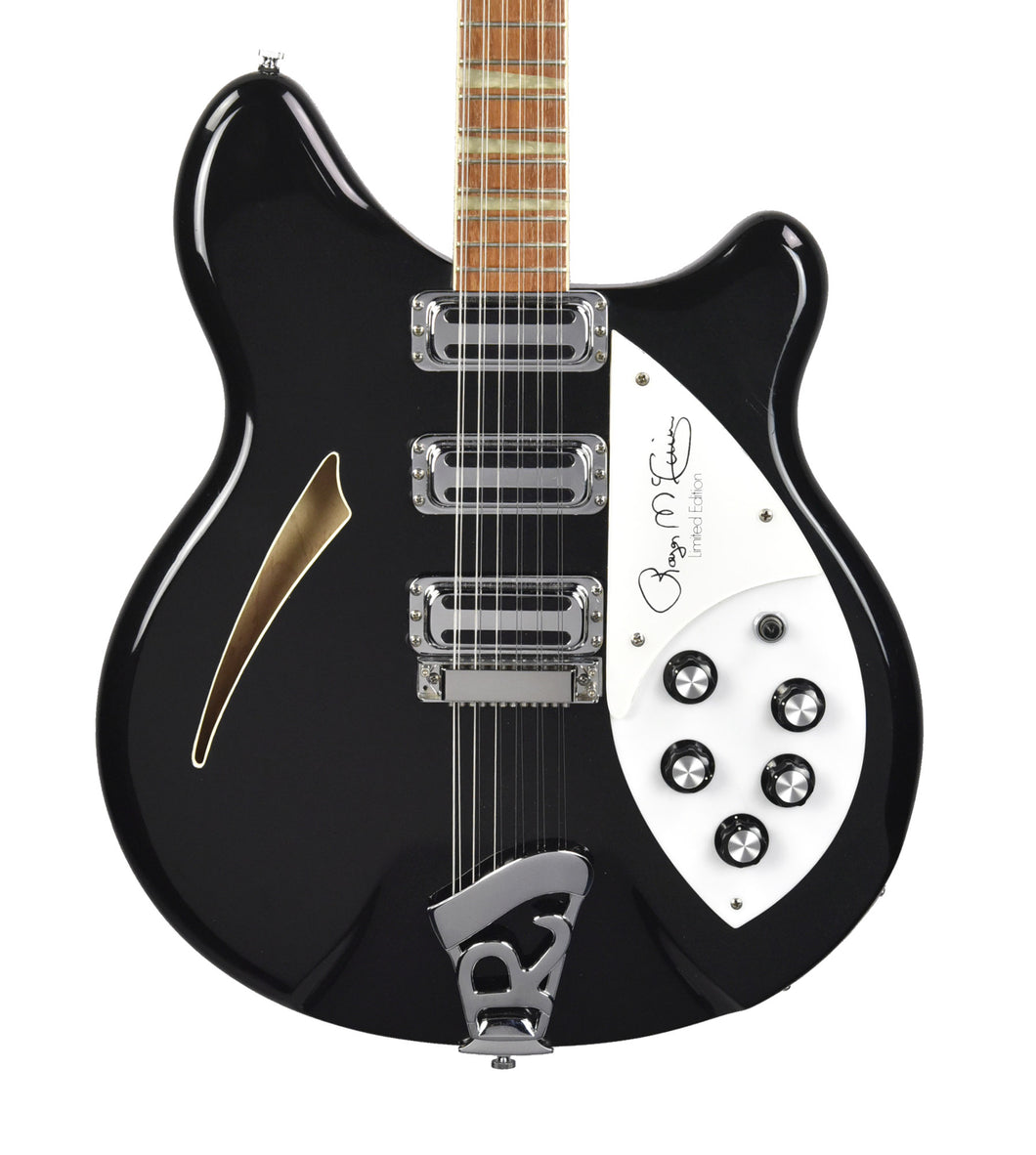 Used 1989 Rickenbacker 370/12 Roger McGuinn 12-String in Jetglo E28663 - The Music Gallery