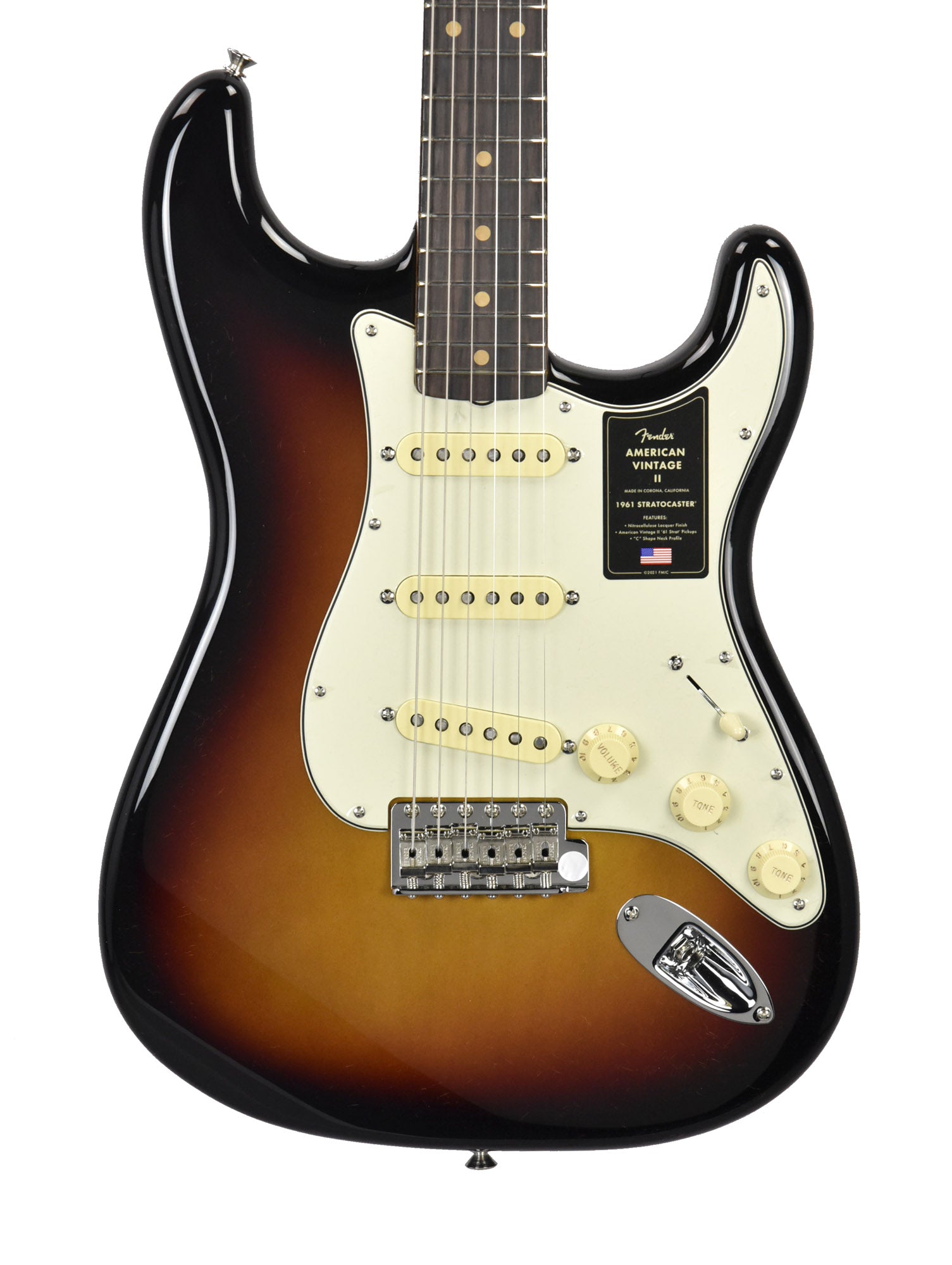 Fender American Vintage II 1961 Stratocaster in 3-Color Sunburst 