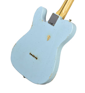 Fender Custom Shop 50s Telecaster Relic 1 Piece Body in Daphne Blue R136303 - The Music Gallery