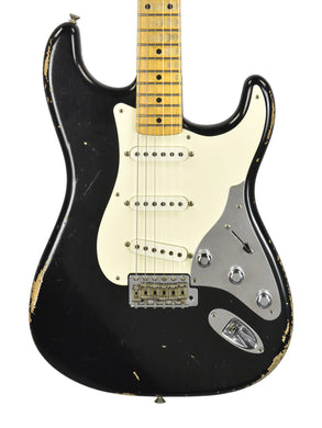 Used 2015 Fender Custom Shop Masterbuilt 57 Stratocaster Relic by Todd Krause in Black R80431 - The Music Gallery
