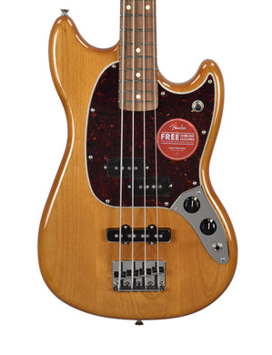 Fender Player Mustang Bass PJ in Aged Natural MX24024781 - The Music Gallery