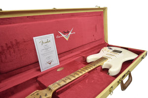 Used 2025 Fender Custom Shop '55 Stratocaster Journeyman Relic in Aged Olympic White R138106