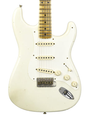 Used 2025 Fender Custom Shop '55 Stratocaster Journeyman Relic in Aged Olympic White R138106