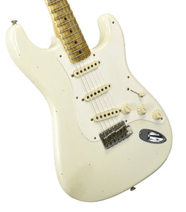Used 2025 Fender Custom Shop '55 Stratocaster Journeyman Relic in Aged Olympic White R138106