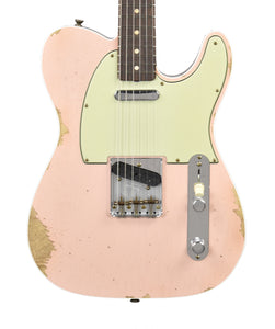 Fender Custom Shop 60 Telecaster Custom Relic in Shell Pink R135808 - The Music Gallery