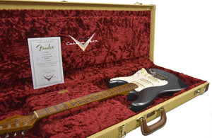 Fender Custom Shop 55 Stratocaster Journeyman Relic in Charcoal Frost Metallic R120048 - The Music Gallery