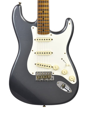 Fender Custom Shop 55 Stratocaster Journeyman Relic in Charcoal Frost Metallic R120048 - The Music Gallery