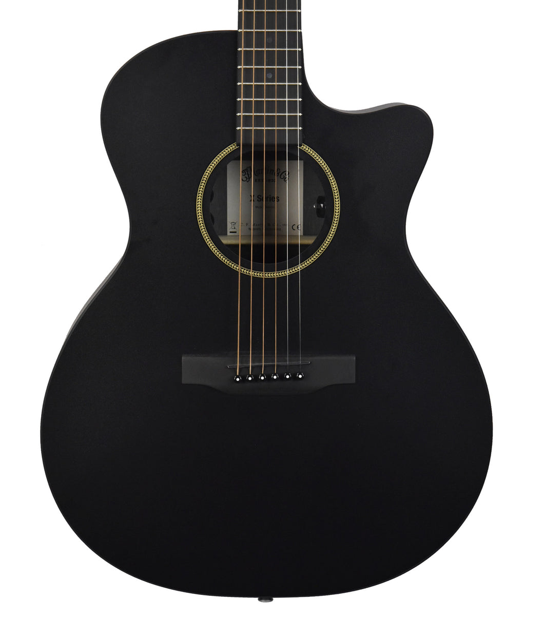 Martin GPC-X1E X Series Acoustic-Electric Guitar in Black 2981584
