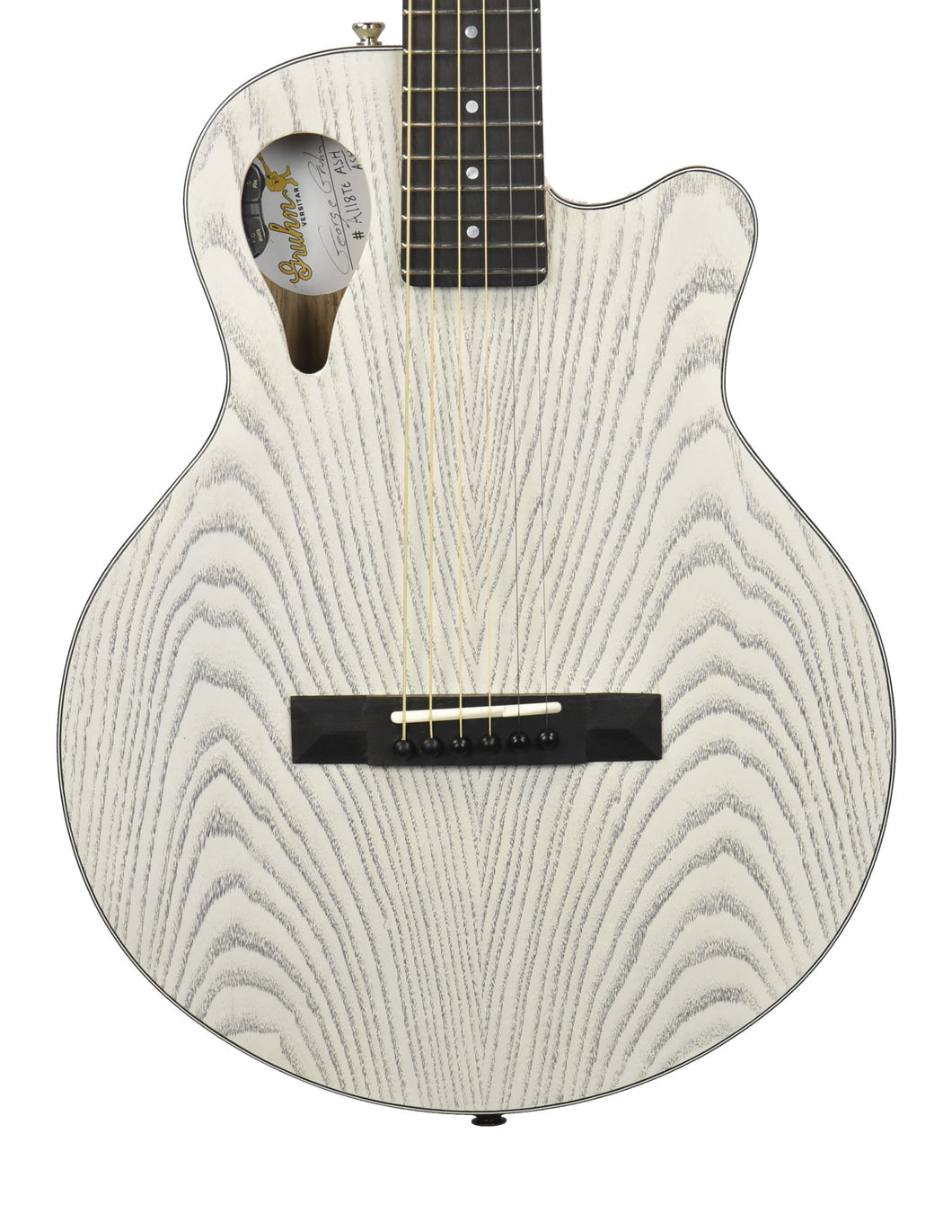 Gruhn Versitar Thinline AM9506 Electric Guitar in White/Black A118TE