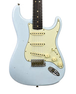 Fender Custom Shop 63 Strat Journeyman Relic w/Rosewood Neck in Sonic Blue R132691 - The Music Gallery