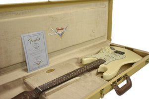 Fender Custom Shop 63 Stratocaster Journeyman Relic w/Rosewood Neck in Aged Vintage White R136017