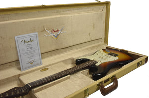 Fender Custom Shop 63 Stratocaster Journeyman Relic w/Rosewood Neck in Faded Chocolate 3-Tone Sunburst R135972