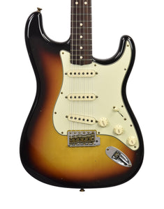 Fender Custom Shop 63 Stratocaster Journeyman Relic w/Rosewood Neck in Faded Chocolate 3-Tone Sunburst R135972