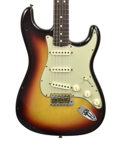 Fender Custom Shop 63 Stratocaster Journeyman Relic in Chocolate 3-Tone Sunburst R136233