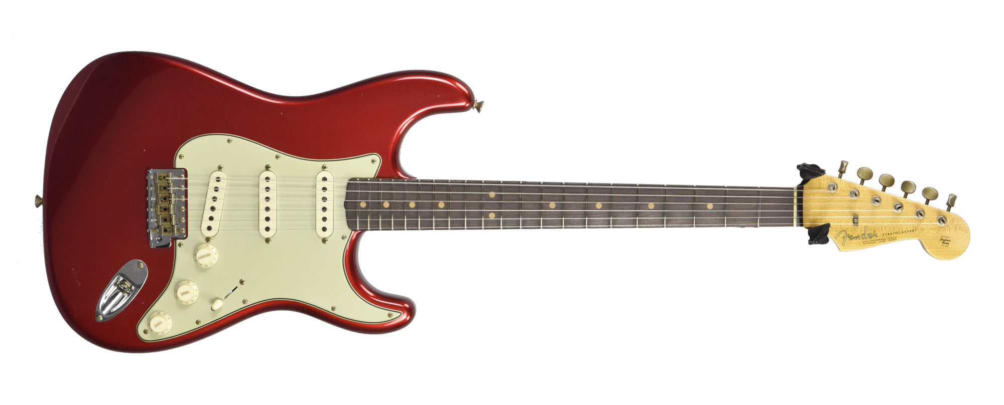 Fender Custom Shop 63 Stratocaster Journeyman Relic in Candy Apple Red  R135833 | The Music Gallery