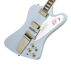 Epiphone Inspired by Gibson Custom 1963 Firebird V with Maestro Vibrola in Frost Blue 24061525474