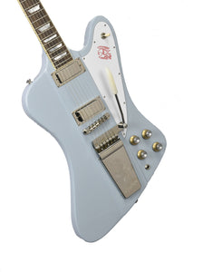 Epiphone Inspired by Gibson Custom 1963 Firebird V with Maestro Vibrola in Frost Blue 24061525474