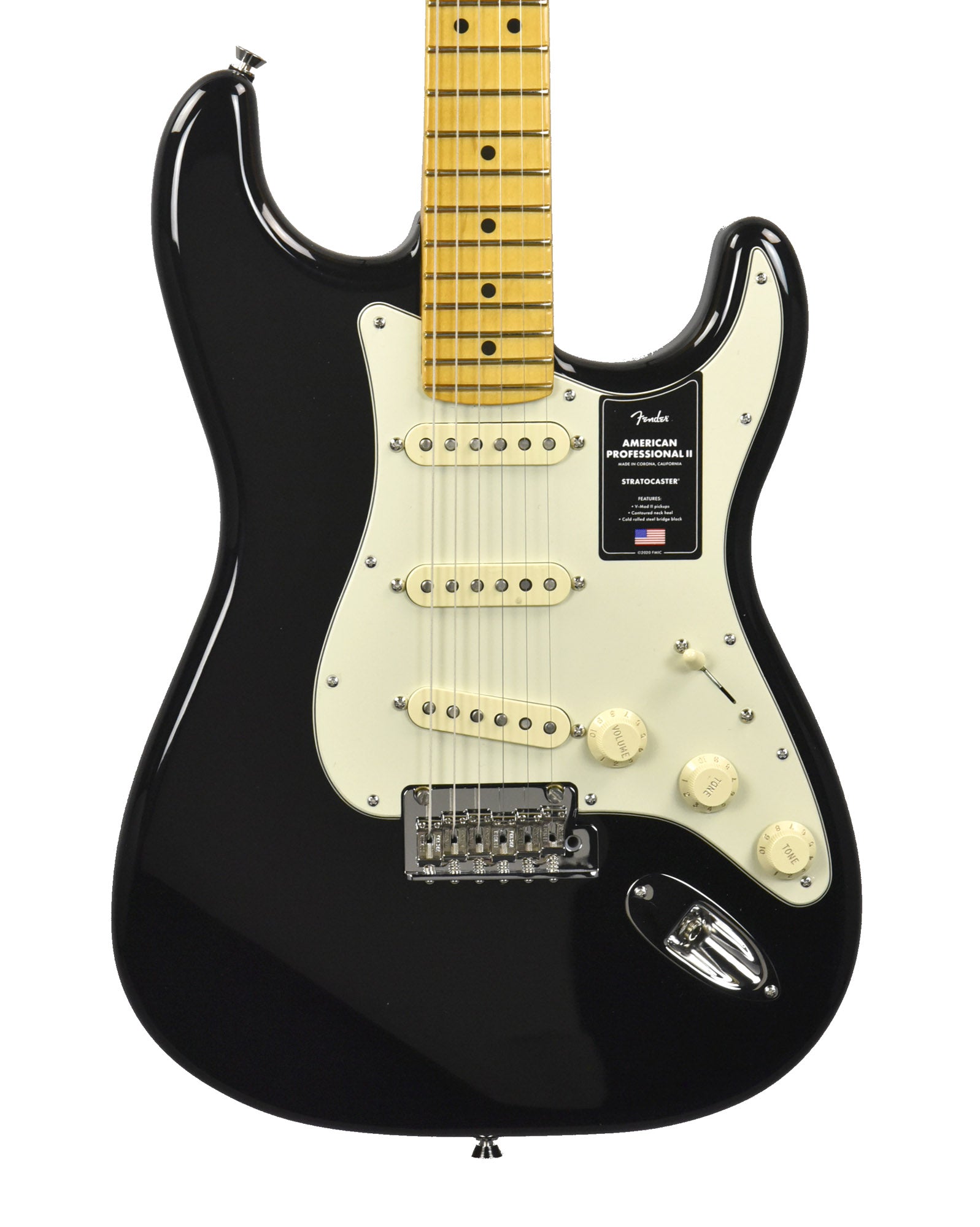 FenderUSA AmericanProfessional ストラトキャスター Fender American Professional II Stratocaster in Black US25075513