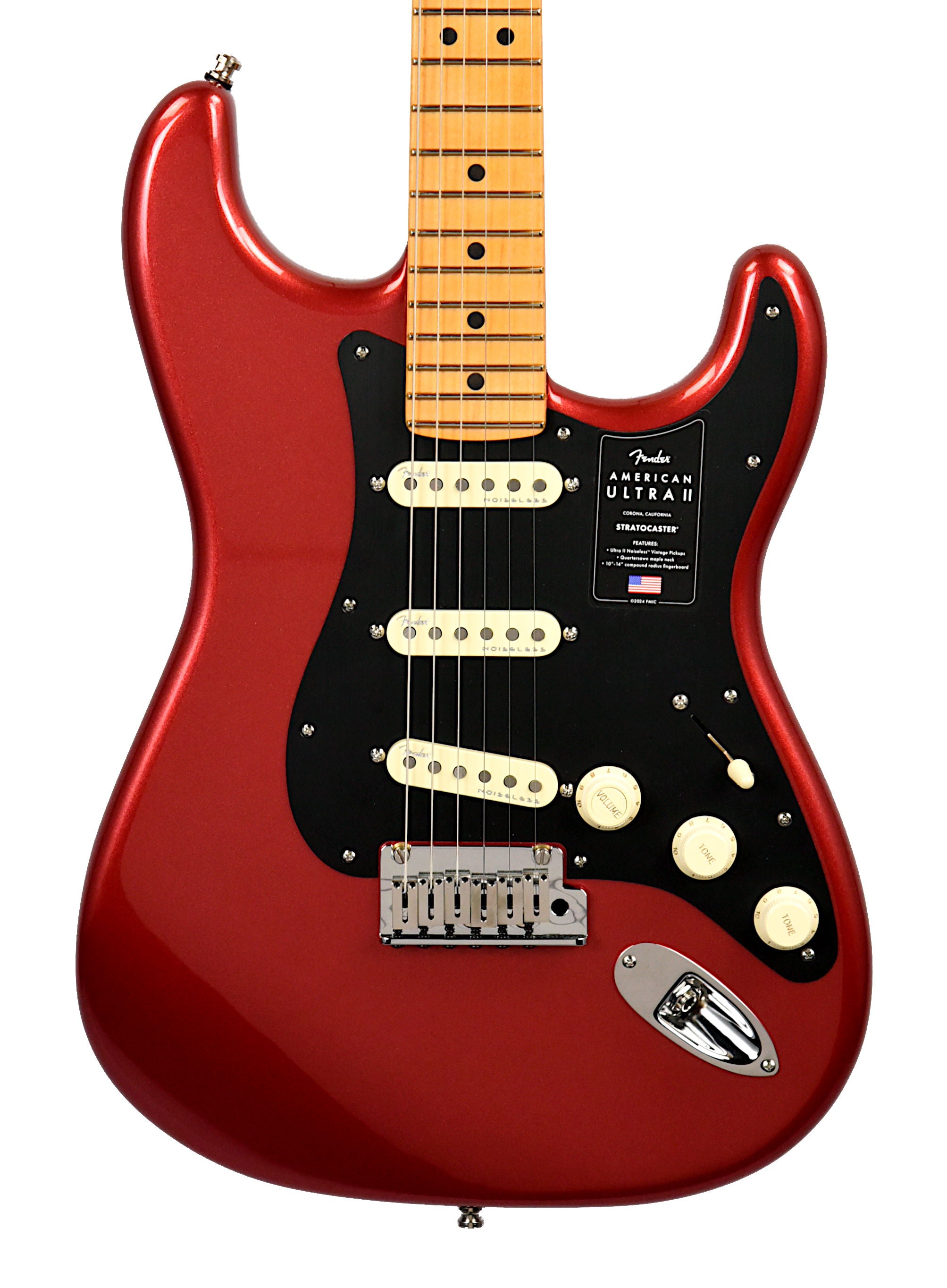 Fender American Ultra II Stratocaster in Sinister Red US240032890 