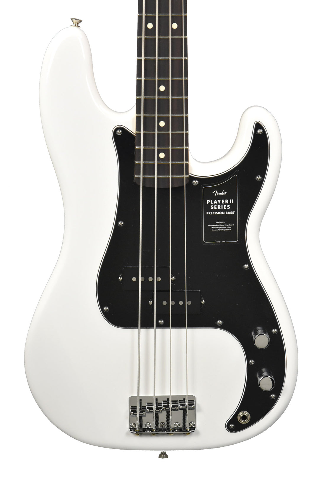 Fender Player II Precision Bass Guitar in Polar White MXA26006966