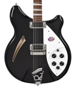 Rickenbacker 330 Semi-Hollow Electric Guitar in Jetglo 2443732