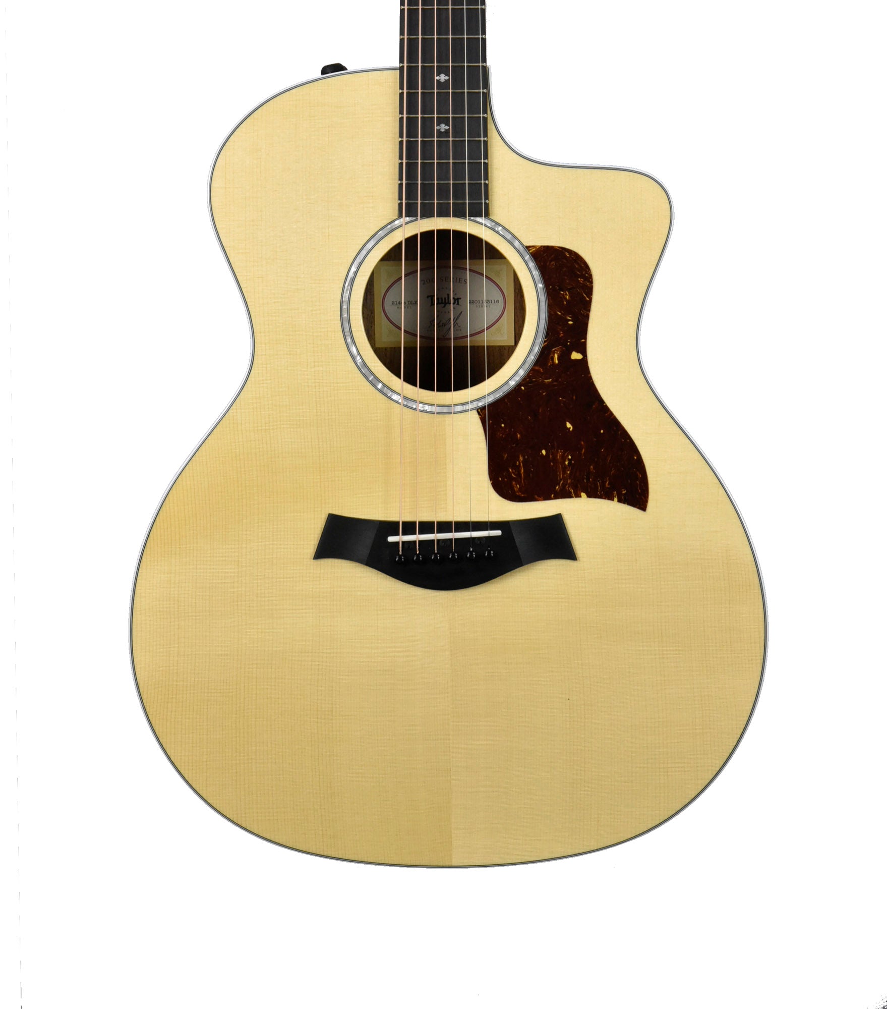 Taylor 214ce-DLX Acoustic-Electric Guitar in Natural 2201133116 | The Music  Gallery