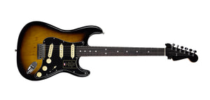Fender American Ultra Luxe Stratocaster in 2-Color Sunburst US23065688 - The Music Gallery