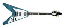 Gibson Custom 1969 Flying V Electric Guitar in Aqua Mist 600429