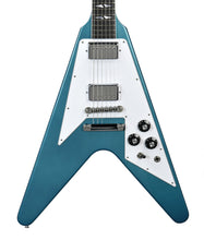 Gibson Custom 1969 Flying V Electric Guitar in Aqua Mist 600429