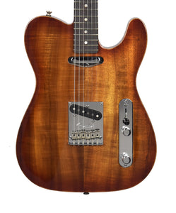 Used 2012 Fender Select Carved Koa Top Telecaster in Sienna Edge Burst US12024976