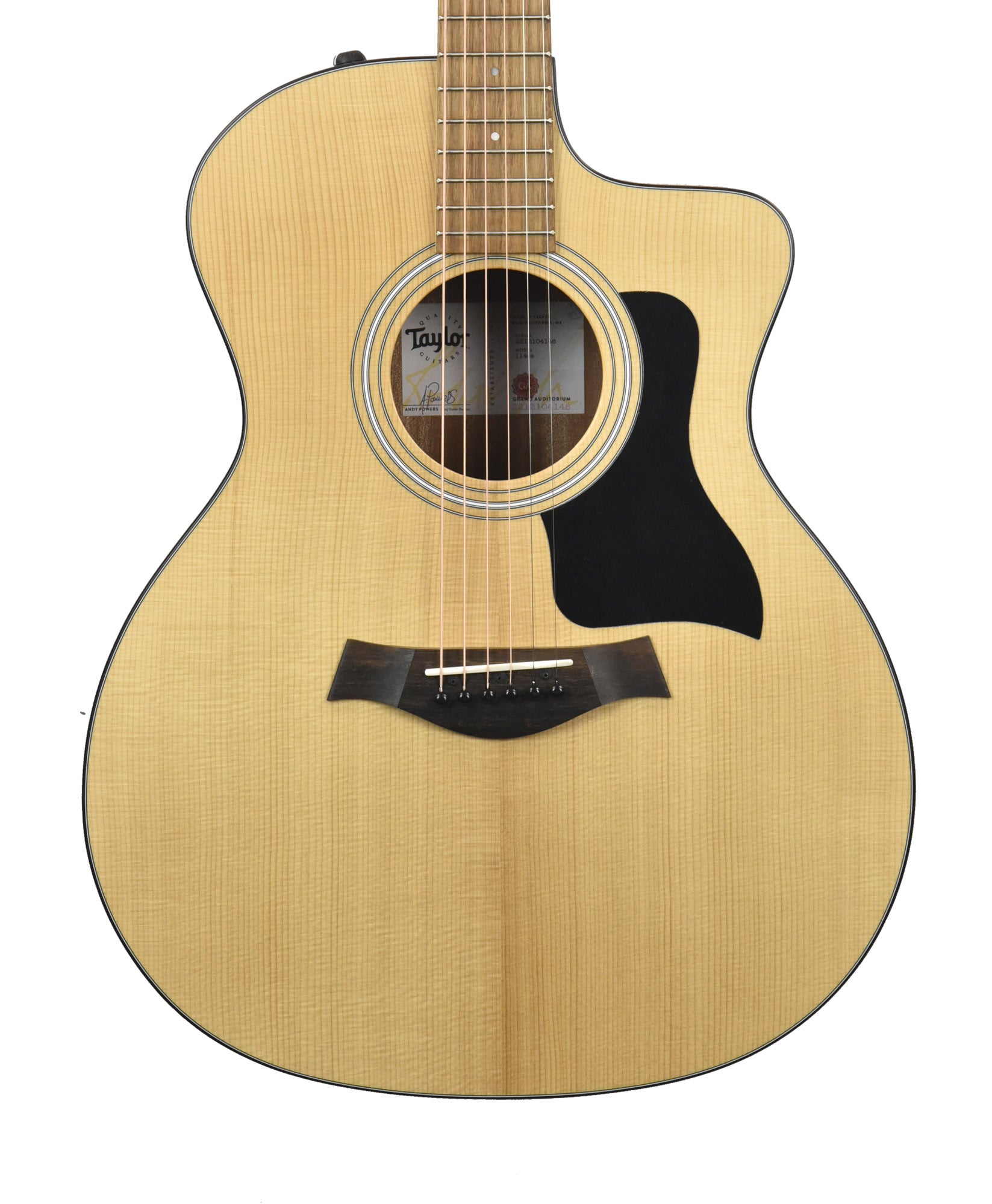 Taylor 114ce Acoustic-Electric Guitar in Natural 2212104148– The