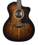 Taylor 224ce-K DLX Hawaiian Koa Acoustic-Electric Guitar in Shaded Edgeburst 2202075379 - The Music Gallery