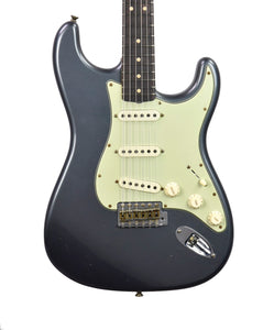 Fender Custom Shop 63 Stratocaster Journeyman in Charcoal Frost R133289 - The Music Gallery