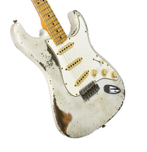 Fender Custom Shop 1969 Stratocaster Heavy Relic Masterbuilt by Jason Smith in Olympic White R128526 - The Music Gallery