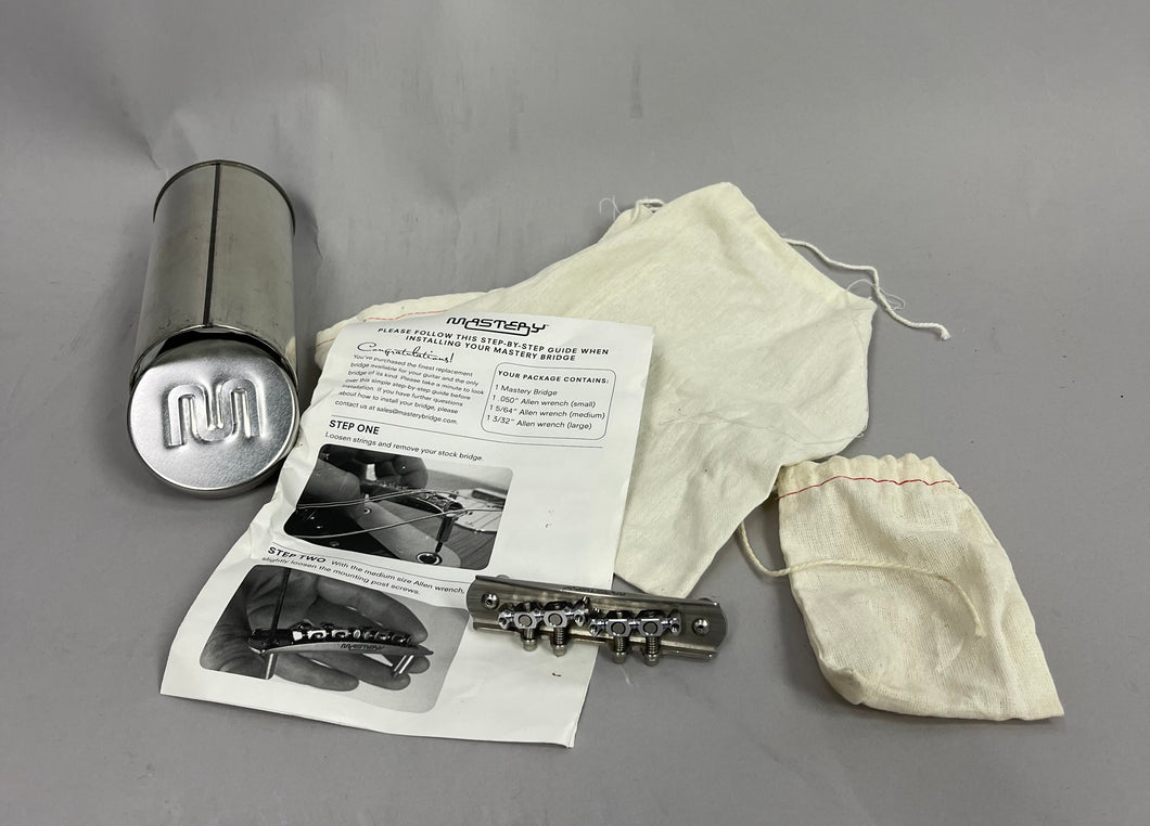 Used Mastery Mi-Kit Jaguar Stainless Steel Bridge MBB1 - The Music Gallery