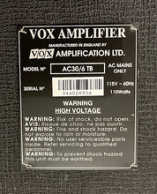 Used 1994 Vox AC30/6 TB 2x12" Combo Amplifier 94A28934 - The Music Gallery